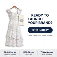 Robe midi à manches bouffantes à pois noirs sur fond blanc pour femmes, fabricant de vêtements sur mesure OEM ODM