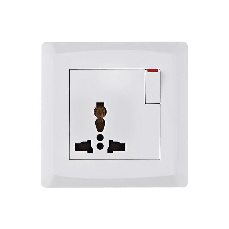 Best Selling Electrical Home Use UK Standard White Switches and Socket 13A 250V Socket Outlet Light Wall Switches With USB
