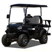 Voiturette de golf électrique personnalisable de haute qualité pour 3 à 4 passagers, alimentée par batterie 48V 72V 96V, idéale pour le tourisme