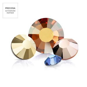 Preciosa genuino ceco 18 sfaccettature con retro piatto strass di cristallo per il pattinaggio artistico sul ghiaccio - Product Image 1