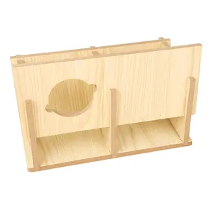 Cheap Guaranteed Quality Proper Price Natural Wooden Rodent Pet Cages House For Hamster Rodent Pet