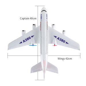 Modèle d'avion <span class=keywords><strong>A380</strong></span>, 2.4GHz, 2,5ch, 6 axes, gyroscope RTF EPP Rc, planeurs d'avion avec lumières - Product Image 6