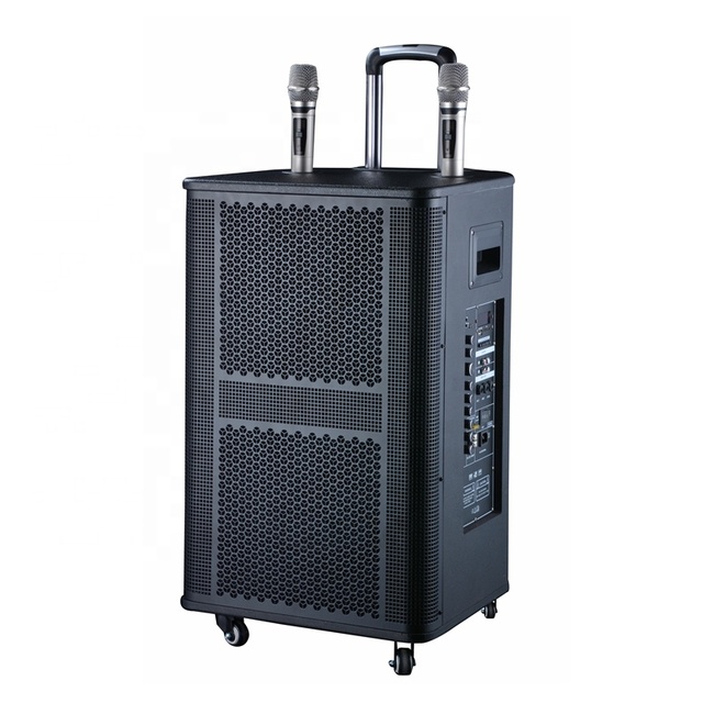 MBA Big Power 15 Inch Trolley Speaker MDF Wood Active PA Stage Speaker for 5.0 300W 2.0 Channel