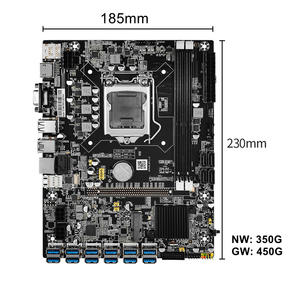 B75เมนบอร์ด12USB LGA1155 <span class=keywords><strong>Intel</strong></span> DDR3เมนบอร์ด ATX B75สำหรับ12 <span class=keywords><strong>GPU</strong></span> - Product Image 3
