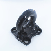 Anneau de remorquage en acier forgé avec revêtement en poudre, boulon à œillet pour attelage de remorque, pièces de suspension