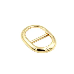 Handbag Ring Customized Color Metal Accessories Oval Ring 23 Mm Zinc Alloy Metal Adjuster Nickel Color Y5059