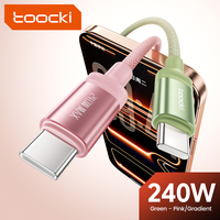 Toocki câble C-C Durable 240W pour câble de chargeur iPhone Type C câbles de téléphone portable dégradé coloré rapide pour Iphone série 17