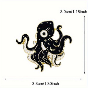 Broche Halloween Fantôme Pieuvre Accessoires Déguisements Démon Boucle d'aiguille Badge Animal Horreur - Product Image 4