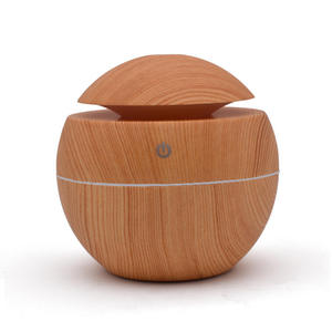 Customizable Lar Wood Grain <b>LED</b> Air Humidifier with Logo New Personal Space Ultrasonic Water Spray Fragrance <b>Diffuser</b> - Product Image 1