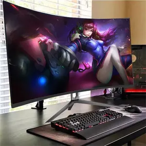 OEM 24 27 32 Inch 2k 4k Optional Curved Screen Lcd Gaming Monitor Ips Panel Curved Gaming Monitor