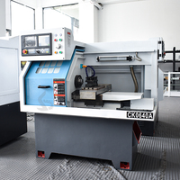 Tour à métaux CNC de petite taille haute précision, système de contrôle GSK, rail plat CK0640, tour à métaux CNC, machine à tour à métaux CNC