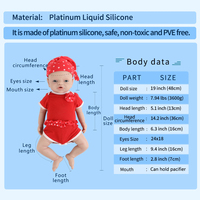 Poupées bébés Reborn de 19 pouces faites à la main en silicone souple pour bébés à la recherche réaliste