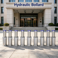 Borne de sécurité routière semi-automatique hydraulique K12 anti-collision, étanche IP68 et anti-poussière pour parking communautaire