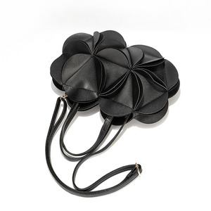 Design <b>Flower</b>-Shaped Zipper Shoulder Crossbody Bag Cute Pleated Handbag Womens Korean-Japanese Style Tanjing - Product Image 5