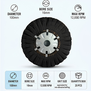 High Efficiency Chiba Round 8SFN 320# 12x2x5 Flap <b>Wheel</b> for Metal Wood OEM/ODM Manufacturing Private Label Distributor Support - Product Image 4