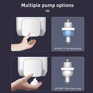 Hotel Kitchen 1000ML Wall Mounted Manual Liquid Alcohol Sanitizer Foam Hand Detergent Dispenser