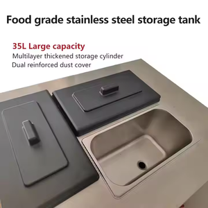 Nhà sản xuất giá xách tay nhà mềm phục vụ máy làm kem thương mại 2 + 1 hương vị dọc Máy làm kem giấy chứng nhận CE - Product Image 5