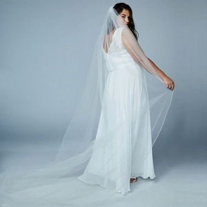 <span class=keywords><strong>Voile</strong></span> <span class=keywords><strong>de</strong></span> mariée artisanal Yutang à bordure perlée, personnalisé, monocouche, en cristal, avec traîne et peigne pour accessoires <span class=keywords><strong>de</strong></span> robe <span class=keywords><strong>de</strong></span> mariée - Product Image 6