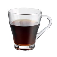Vente en gros de tasses à café en verre avec poignée, tasses à latte, verres pour boissons glacées pour restaurant, maison, hôtel, bar
