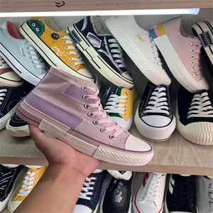 Calzado <span class=keywords><strong>de</strong></span> segunda mano para mujer, <span class=keywords><strong>de</strong></span> lona vulcanizada, económico, informal, surtido. - Product Image 4