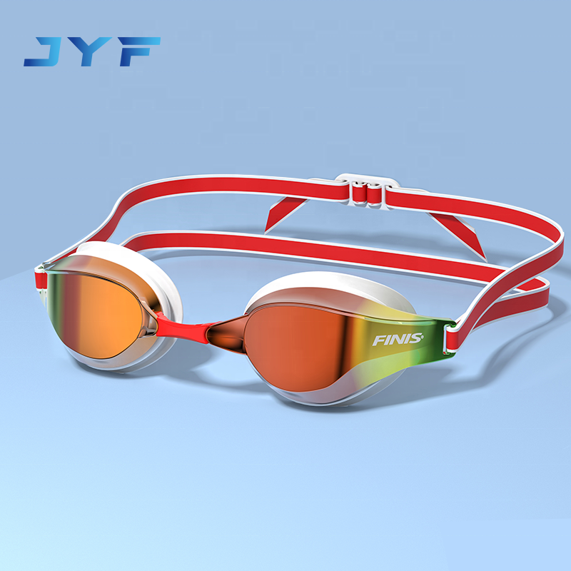 Популярные брендовые плавательные очки JYF, профессиональные гоночные очки с силиконовым кольцом для кожи