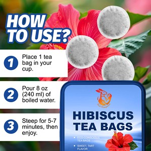 OEM ODM Hibiscus Tea Bags Liver Kidney Health Support Boost Immunity Strengthen <b>Your</b> Defense Boost <b>Your</b> Vitality - Product Image 3
