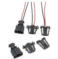 Connecteur Électrique Automobile Mâle-Femelle 2 Broches 3B0972712 / 1J0971972 pour Faisceau de Câblage, en Cuivre et Nylon, pour Éclairage de Plaque d'Immatriculation de Coffre