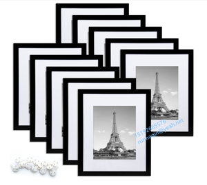 <span class=keywords><strong>Cadre</strong></span> photo mural en bois MDF enveloppé de papier pour la décoration intérieure en 15x20x25x35x40x50x70x100cm avec <span class=keywords><strong>double</strong></span> tapis - Product Image 4