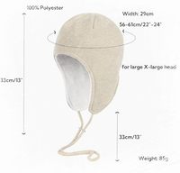 Gorro de Invierno Cálido de Forro Polar, Gorro Suave con Orejeras, Cortavientos, para Esquí, Nieve, Ciclismo, Gorro de Calavera, Forro para Casco