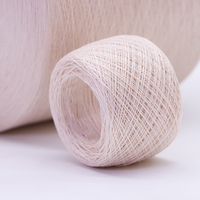Fil à tricoter doux anti-boulochage en lin fin coréen 45NM/2, mélange 5% laine mérinos, pour pulls, échantillons gratuits