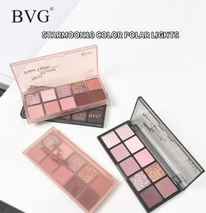 Palette Ombretti 10 Colori Opachi e Glitterati, Alta Pigmentazione, Lunga Durata, Impermeabili e Anti-Sbavatura per il Trucco Quotidiano - Product Image 3