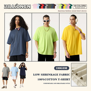 Custom Fashion <b>Men's</b> Custom Logo Drop Shoulder Short Sleeve Tee Oversized Heavyweight Vintage Design 100% Cotton T-<b>Shirt</b> for <b>Men</b> - Product Image 2