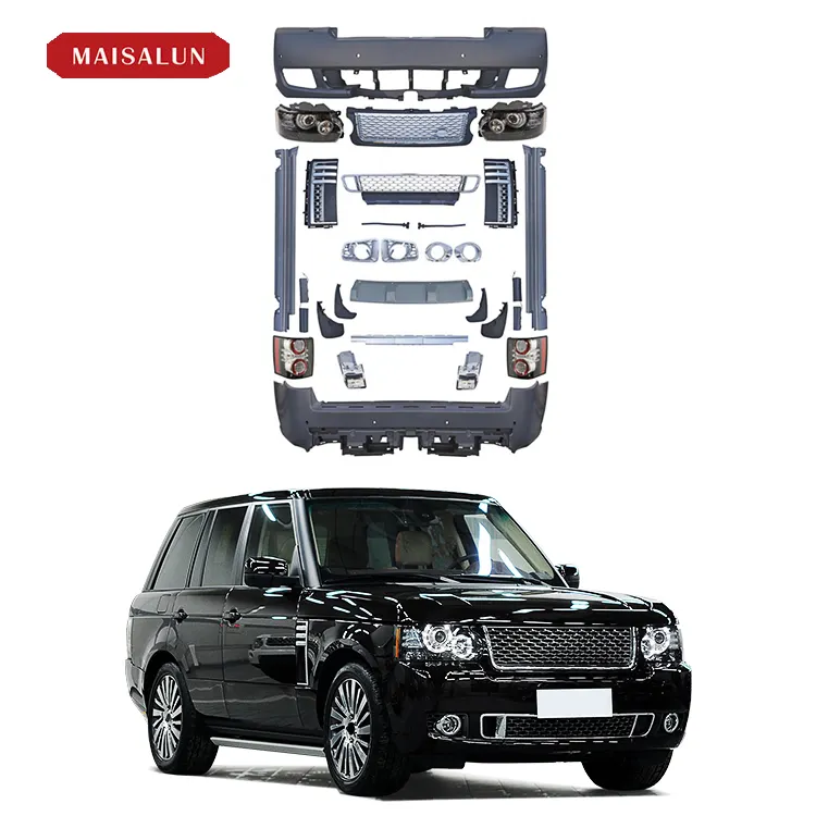 Body Kit gaya Genesis kualitas tinggi untuk Range Rover 2005-2012 dengan rok samping Bumper belakang depan