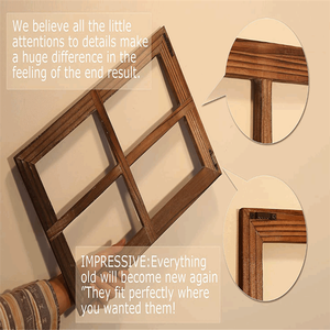 Mộc mạc tinh tế cửa sổ barnwood khung bán chạy nhất bằng gỗ tường nghệ thuật trang trí nhà - Product Image 3