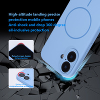 Funda Protectora de Silicona Líquida Premium Antiarañazos con Botón de Cámara con IA para iPhone 14 15 16 17