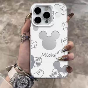 <span class=keywords><strong>Coque</strong></span> de téléphone Mickey Mouse creuse pour Apple 17 <span class=keywords><strong>Pro</strong></span> <span class=keywords><strong>Max</strong></span>, <span class=keywords><strong>iPhone</strong></span> 16, <span class=keywords><strong>Coque</strong></span> de couple pour 15 Plus/<span class=keywords><strong>14</strong></span> <span class=keywords><strong>Pro</strong></span> - Super Mignonne - Product Image 1