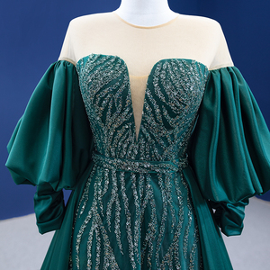 Rsm67428 Nouvelle robe de soirée verte à sequins luxueuse et élégante - Product Image 4