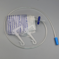 Penjualan Panas Medcare Kelas II 2000ml Kantong Pengumpul Urin Plastik Sekali Pakai untuk Penggunaan Medis PVC PE Polimer PES EOS Tipe Disinfektan
