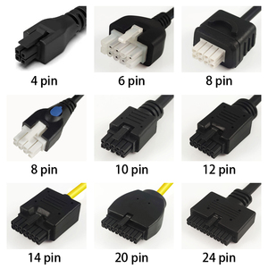 Hình chữ nhật Cáp micro-fit 3.0 Series 2 3 4 6 8 10 12 14 20 24 vị trí cắm để cắm crimp Molex overmolded kết nối cáp - Product Image 3