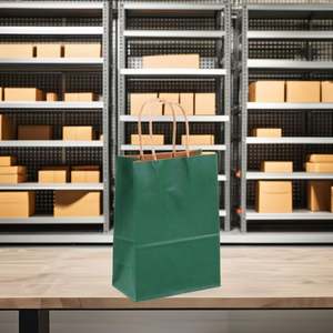 Sacs de shopping en kraft de Noël personnalisés avec logo, en gros, recyclés, fiables et abordables - Product Image 4