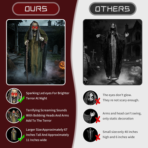 Animatrónicos <span class=keywords><strong>de</strong></span> Halloween al por Mayor 2026 para Decoraciones <span class=keywords><strong>de</strong></span> Halloween, Accesorios Animatrónicos <span class=keywords><strong>de</strong></span> Zombis Aterradoros para Fiestas - Product Image 6