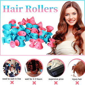 10/20 pièces Bigoudis sans chaleur en forme de champignon, rouleaux à cheveux souples en forme de cloche, mini outils de coiffure pour femmes, pour coiffures DIY à domicile - Product Image 5