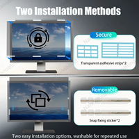 Filtre de confidentialité facile à installer pour écran PC 30 pouces 16:10, anti-espion, anti-reflets, anti-lumière bleue, protection d'écran réversible