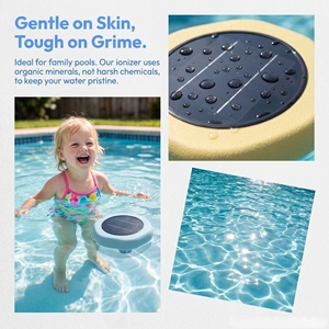 Robot de Limpieza de Piscinas Automático con Energía Solar Marazual, Filtro de Eliminación de Cloro, Accesorios de Piscina de Cobre Morado PE para Piscinas - Product Image 4