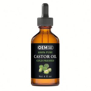 Les suppléments OEM de marque privée de gouttes d'huile de ricin favorisent des intestins sains et des muscles lisses, les soins capillaires et la croissance des ongles - Product Image 1