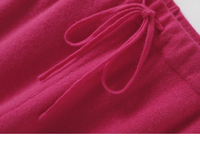 Pull en tricot de cachemire col rond et pantalon 2 pièces en cachemire ensemble pour femme