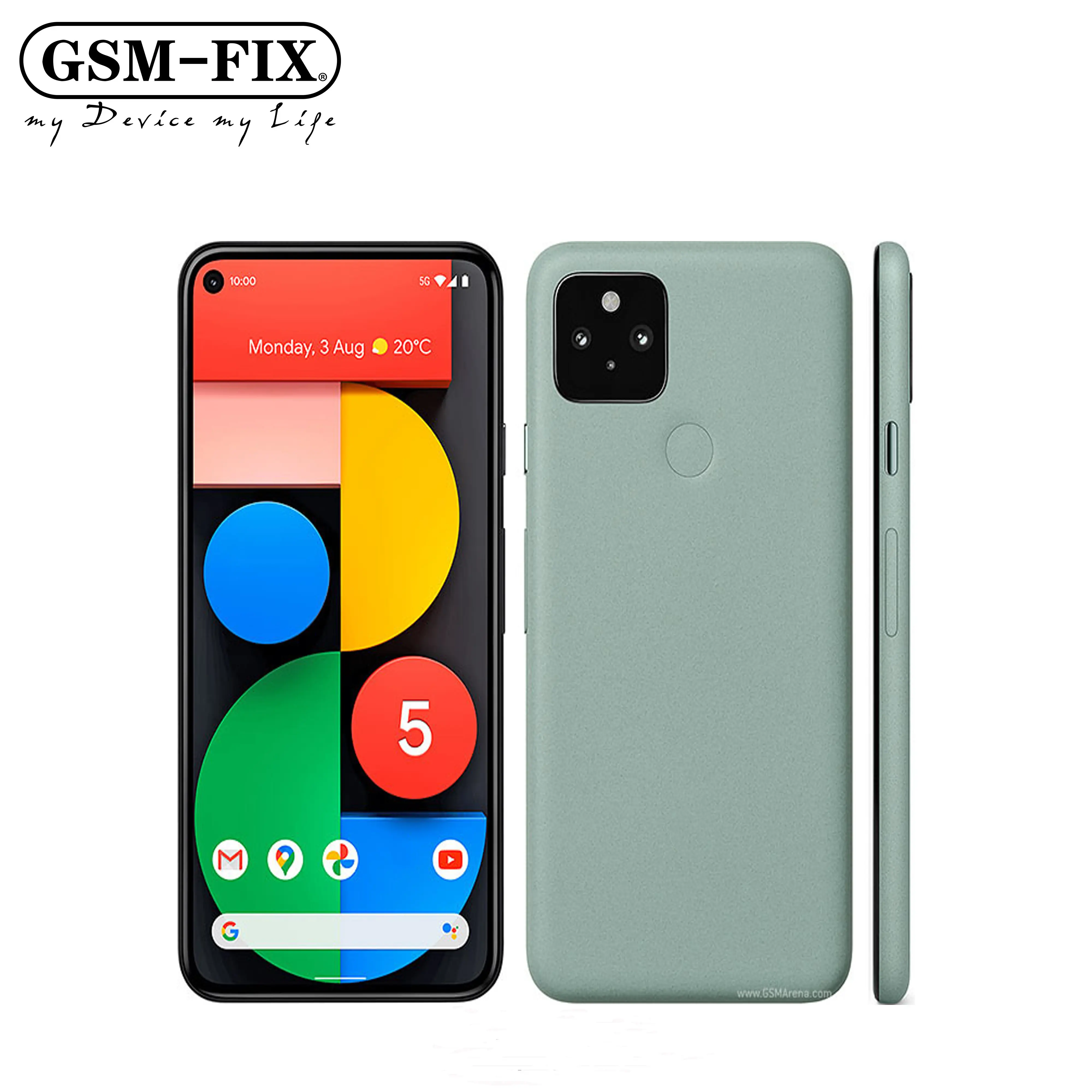 GSM-FIX Origineel Voor Google Pixel 5 5G Mobiele Telefoon 6.0 ''8Gb Ram 128Gb Rom Dual Camera Nfc Octa Core 4G Lte Android Cellphone