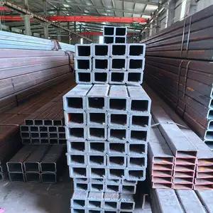 Hot Rolled Welded ERW Carbon Steel Pipes Q345 Tubes JIS/KS Certified 180x180mm Side Length 6M 12M Hollow Square Structural Iron