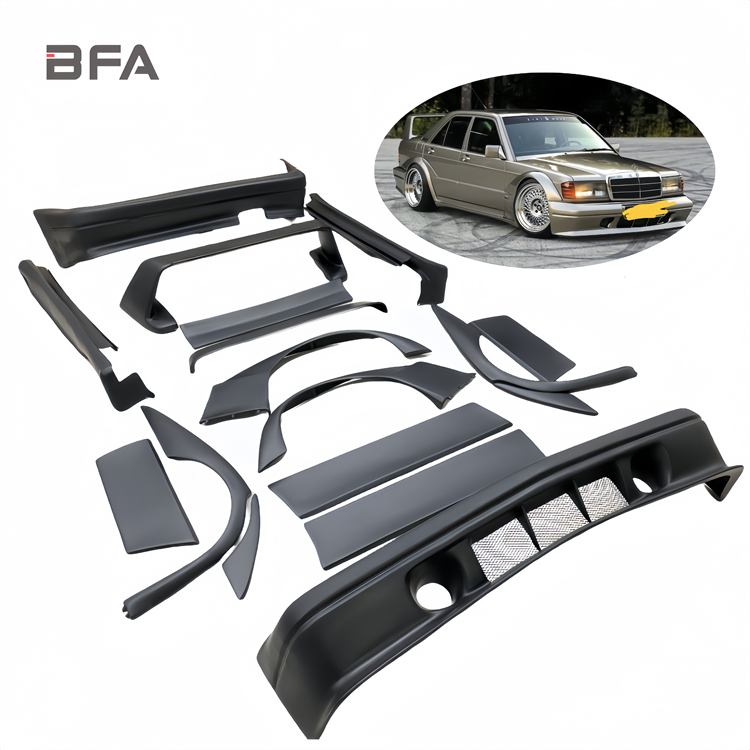 Verified Supplier Benz 190E W201 Front Bumper Wide Body Kit