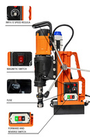 Perceuse électrique magnétique multifonctionnelle portative de Force d'aimant élevé de la YB-150 150mm sur le moteur industriel de Rc, de brique et de pierre